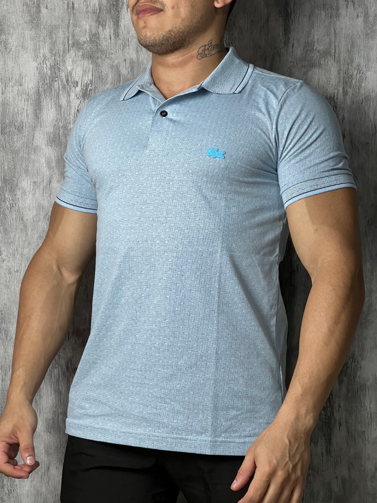 Camiseta Polo Malha Peruana